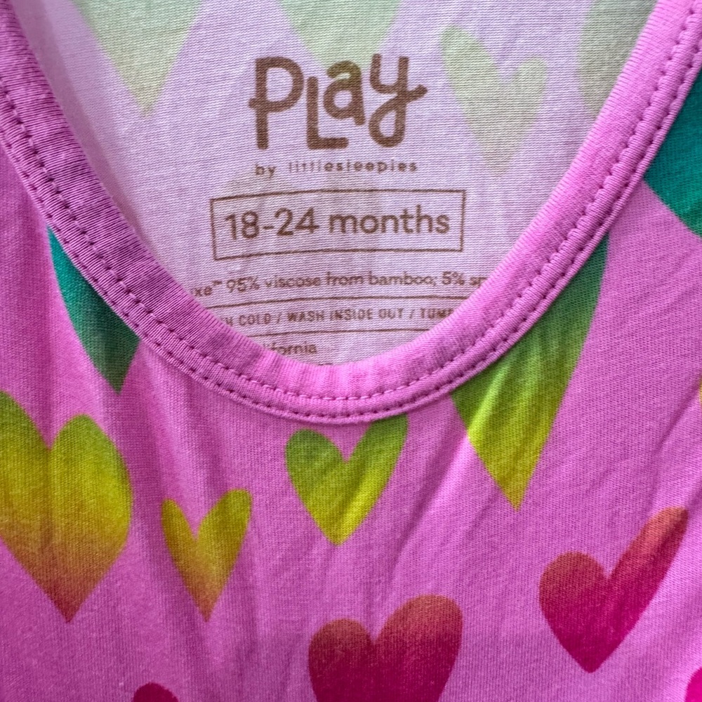 Little sleepies Valentine dress with bodysuit